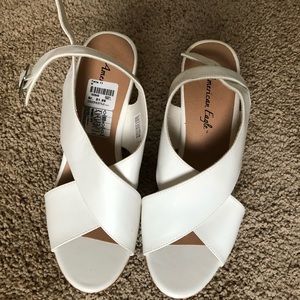 Brand New American Eagle White Pumps